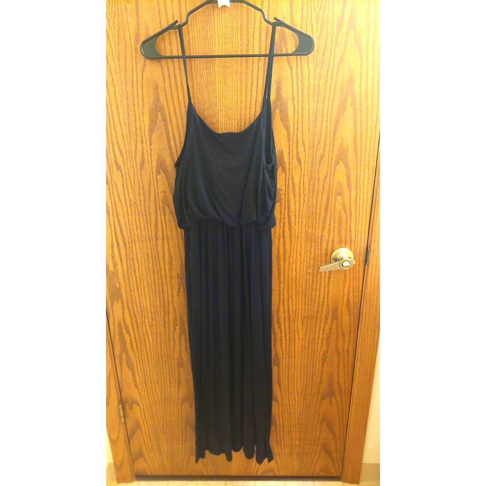 Olivia Rae New York Black Maxi Dress Women's Small Sleeveless Spaghetti Strap